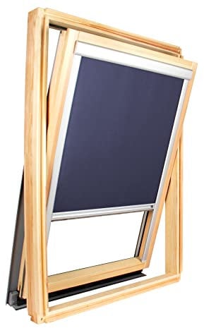 AvosDim.com stores, rideaux, moustiquaires Store pour fenêtre de Toit Compatible Velux ® Occultant Uni (Bleu, 606)
