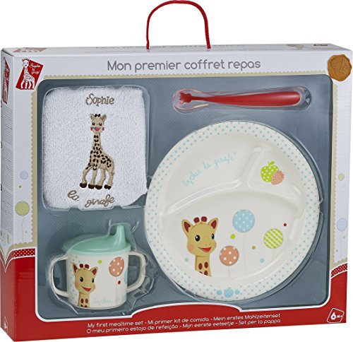Vulli - Fresh Touch - Sophie la Girafe - Mon Premier Coffret Repas - Version Ballons