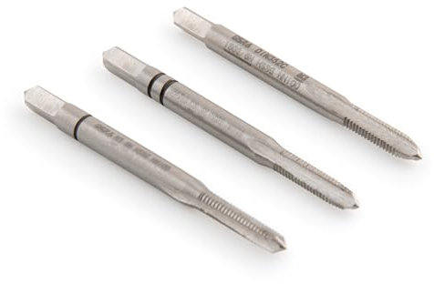 GSR PROFI Handgewindebohrer Satz HSSG nach DIN 352, M1,6, 3 teilig, Mit Vorschneider, Mittelschneider und Fertigschneider, Geschliffen, Kernlochbohrer für Sackloch oder Durchgangsloch…