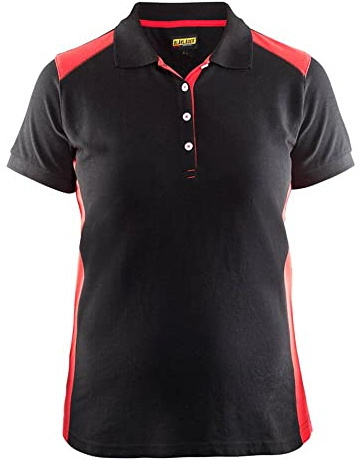 Blakläder Damen-Polo-Shirt, 1 Stück, XL, schwarz / rot, 339010509956XL