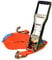 Spanngurt mit Langhebel-Ratsche und Haken, 50mm breit 8m lang, bis 5000kg, Spanngurt orange, Zurrgurt für Ladungssicherung, Spanngurt mit Doppelspitzhaken, Gurtband, Spanngurt 8m