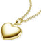Amoonic Herzkette Halskette Damen Gold (Silber 925 vergoldet) | Frauen Kette mit Herzanhänger Ich liebe Dich Goldkette | Schmuck-Geschenk für Freundin Frau zum Jahrestag Hochzeitstag Geburtstag