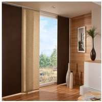 Liedeco Flächenvorhang,Schiebevorhang, Uni/Braun, 60x245 cm