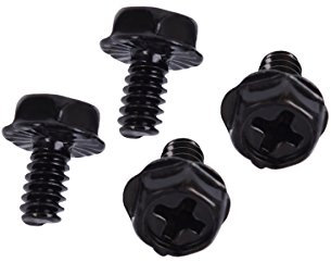 Schraube UNC 6-32 x 6 Kreuz für D-RAM Cooler X2 (4xStück) - black nickel