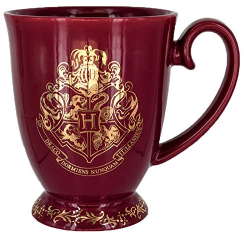 Harry Potter Mug en Feuille d'or avec Blason de Poudlard