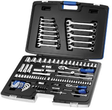 Britool E032911 Socket and Spanner Set, 1/4, 46cm x 15cm x 31cm, 101 Pcs