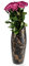 Edle Design Marmorvase Vase, auch als Bodenvase und Standvase, aus Marmor in klassisch elegantem Design, sehr massiv, Höhe: 33,5cm; Durchmesser:13,5cm, Gewicht: ca. 7kg (H34-Schräg-Öffnung)