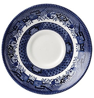 Churchill Super Vitrified GL471 - Platos de porcelana (12 unidades, 141 mm de diámetro), color azul