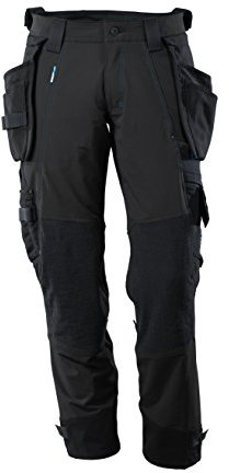 Mascot Herren Broek Handwerkerhose Stretch MASCOT Advanced, Schwarz, 52 EU