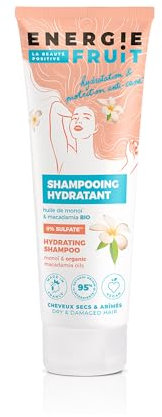 ENERGIE FRUIT | Sulfatfreies Shampoo | Monoi- & Macadamiaöl BIO | Trockenes, beschädigtes Haar | Vegan | 250 ml