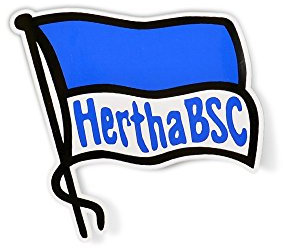 Hertha BSC Wandaufkleber Sticker Logo klein Berlin Wohnzimmer