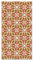 Panorama Vinyl-Teppich Küche Lounge - Verschiedene Größen - (Orientalische Kaleidoscope Orange Fliesen 40x80 cm)