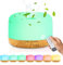 Gohytal Aroma Diffuser, 500ML Ätherische Öle Diffuser Ultraschall Lufterfrischer Wohnung Duftöl Diffuser mit 7 Farben LED Licht&Fernbedienung, für Büro/Schlafzimmer/Spa/Yoga