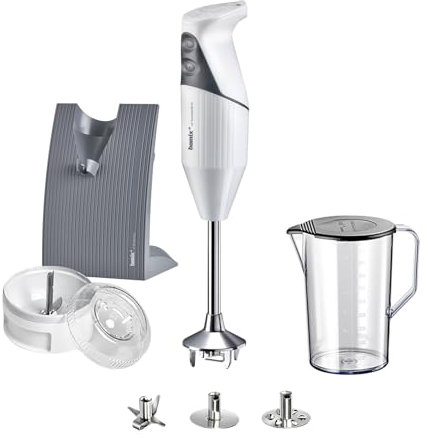 Bamix Mixeur Plongeant Swissline Noir - 200 W - Avec Accessoires et Smart Helpers