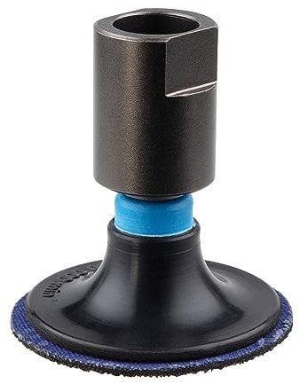 wolfcraft Schleifteller-Set für Winkelschleifer 5607000 Schleifteller 50 mm mit drei Schleifscheiben Korn 40, 80, 120 Schwarz