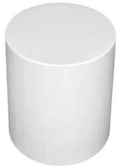 Kloris Columna cilíndrica Sweet Table Expositor plástico Altura 40 cm diámetro 35 cm Blanco Fabricado en Italia.
