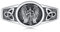 Freesloth - Ring San Miguel und Christophorus, für Herren, 925er Sterlingsilber, katholisch, verstellbar, Geschenk für Damen und Herren, Silber, Kein Edelstein