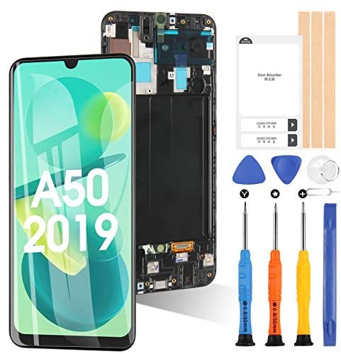 Pantalla para Samsung Galaxy A50 SM-A505FN/DS A505FD A505F A505A A505 OLED LCD Pantalla Táctil Digitalizador Piezas de Reparación con Herramientas (No para A50S)