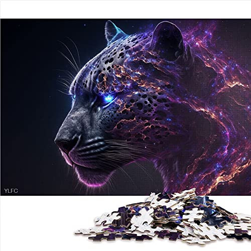 1000 Teile Puzzle Jaguar Puzzle für Erwachsene Kartonpuzzles Lernspiel für Erwachsene Kinder (Größe 26x38cm)