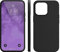 EUUOG Funda para iPhone 11 Fabricada en Silicona Negra Funda Fina y 2 Piezas de Cristal Templado para iPhone 11, Protector de Pantalla