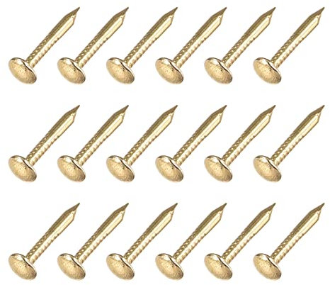METALLIXITY Klein Nägel (1.2x10mm) 200Stk Karbonstahl Winzig Hardware Nägel - für Holzbearbeitung Haushalt Messing Ton