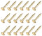 METALLIXITY Klein Nägel (1.2x10mm) 200Stk Karbonstahl Winzig Hardware Nägel - für Holzbearbeitung Haushalt Messing Ton