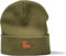 minifan Outdoor Strickmütze Herren & Damen : Dackel - Geschenk für Hundebesitzer Jäger Geschenke - Beanie Männer Mütze Wintermütze Hund (Olive)