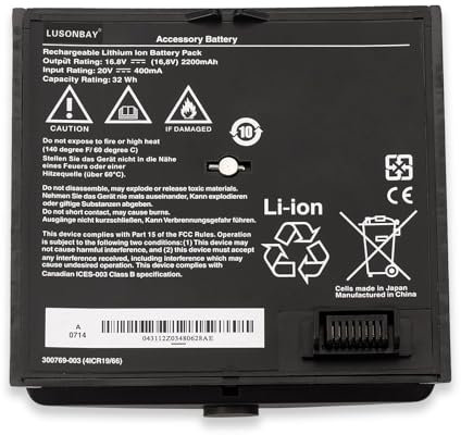 LUSONBAY 300769-003 300769-001 300769-002 300769-004 300770-001 4ICR19/66 Akku Kompatibel mit Bose Sounddock Portable Digital Music System SoundLink Air Series 16.8V 32WH