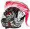 Helm Mohawk Perücken Motorrad Helm Perücke Haarflecken Helmdekorationen Perücken Haartümer Paste Für Fahrradmotorrad