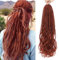DT CHERYL Loose Wave Dreadlocks 24 Zoll 10 Stränge Double Ended Dreadlock Extensions With French Curly Ends, 0,6CM Thin Synthetic Curly DE Dreadlock Extensions for Women (350#, 24 inch 10 Strands)