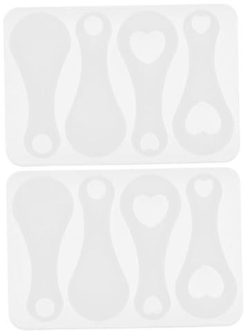 Gogogmee 2pcs Trolley Token Mold for DIY Shopping Trolley Coins Key Ring Silicone Mold