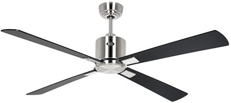 CasaFan ECO NEO III 132 WiFi Deckenventilator - Energiesparender & leiser Ventilator mit hochwertigen Holzflügeln | 6 Geschwindigkeiten inkl Fernbedienung | für Räume bis 25 qm & Schrägen bis 23°