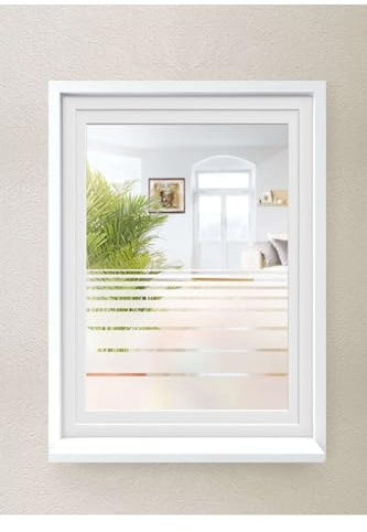 Livarno Fenster Sichtschutzfolie Glastür Sichtschutz Selbsthaftend (Streifen)