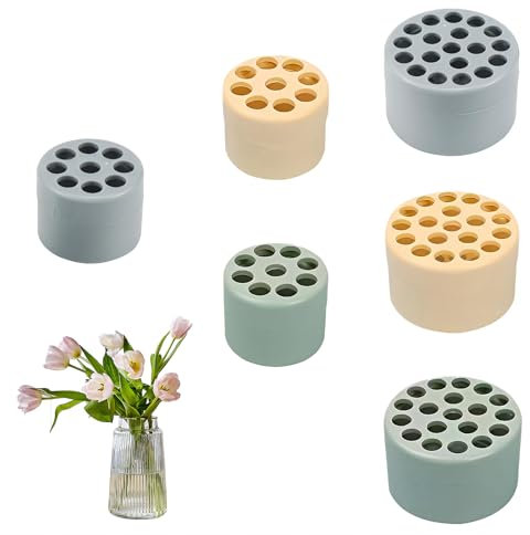 ZYETGH 6 Stück Hanataba Blumenhalter, Blumenhalter Ikebana Drehbarer Blumenhalter Spiral Ikebana Stielhalter Wiederverwendbare Bouquet Twisters für DIY Blumenstrauß Vase