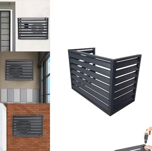 120*150*70cm Abdeckung der Außenklimaanlage, Aluminium Blumenständer, klimaanlage Abdeckung wärmepumpe Sichtschutz Für Den Außenbereich, Von Müll Oder Ac-einheiten freistehendes Gehäuse zur Abdeck
