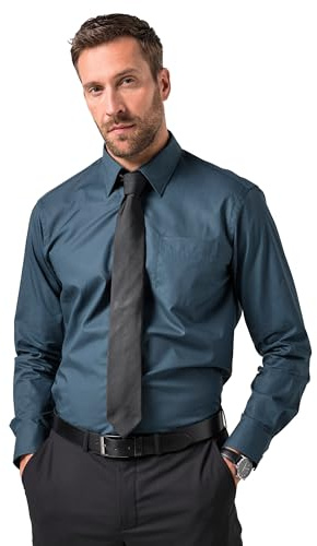 JP 1880 Camisa, de Negocios, Cuello Clásico, Comfort Fit Camiseta Hombre