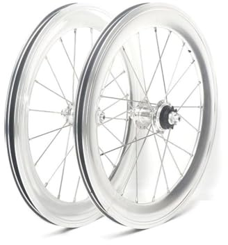 16inch 305 BMX Laufradsatz Mit 9T Ritzel, Single-Speed, Klapprad V-Bremsen Laufrad Set, Höhe 40mm Aluminium Fahrradfelgen, Bolt On