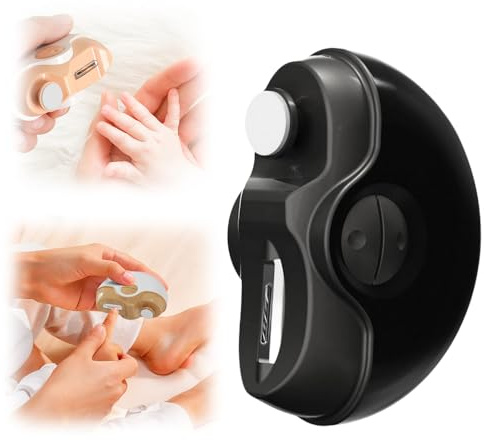 2 In 1 Elektrischer Nagelknipser, 2026 Neu Elektrische Nagelfeile, Dual Speed, Silent Mit Feilen-Funktion, Automatischer Elektrischer Nagelknipser Für Senioren, Babys Und Erwachsene (Schwarz)