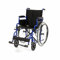Manueller Rollstuhl Dynamic Sitzbreite 46 cm Falt-Rollstuhl faltbar von Romed (blau)