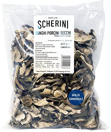 Scherini Valtellina - Refined dried Porcini mushrooms for gourmets 450 g