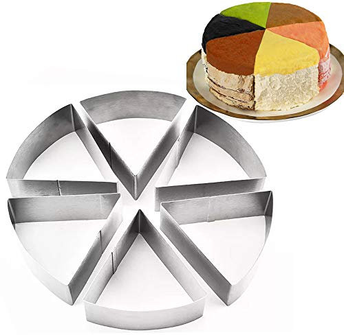TAMUME Moules à Gâteaux en Acier Inoxydable pour Moules à Forme Spécifique - Ensemble de 3 Moules à Pâtisserie (Coupe Rondes)