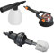 WORX WA4071 Hydroshot Auto/Boat Accessory Kit, Chrome, Black