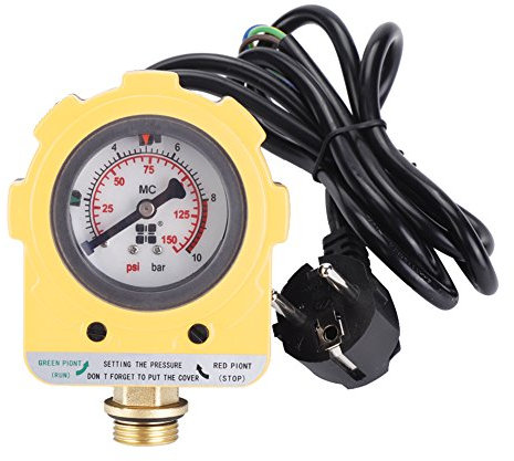 Interrupteur de contrôle de pression, interrupteur électronique pour pompe à eau (prise UE), 220V 10 bars