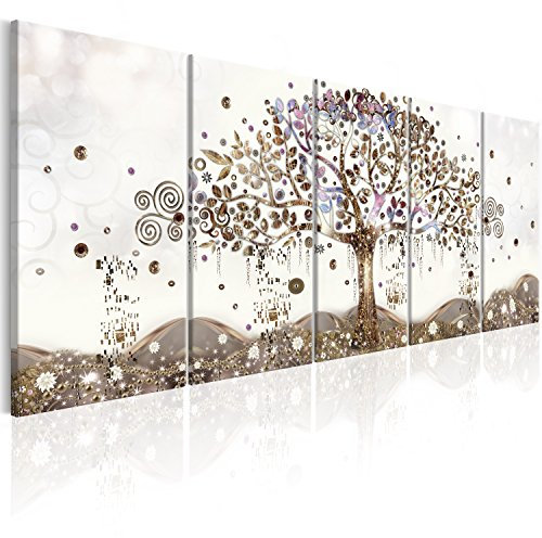 murando - Quadro Materico Premium 150x60 cm 5 Pezzi - Stampa su Tela con Struttura - Effetto Dipinto XXL Grande - Quadri Moderni Componibili Camera da Letto Matrimoniale - l-A-0009-b-p