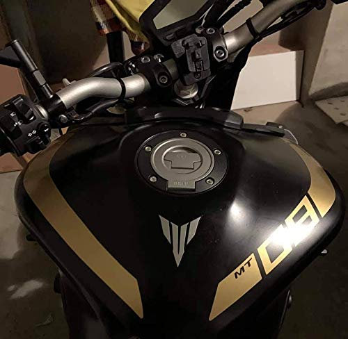 Adesivi sticker Kit Linee Serbatoio Mt09 Mt09 Mt-09 Yamaha (Oro Opaco)