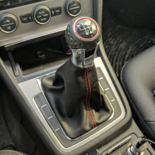 Hacreyatu Pomello Leva Cambio per Auto 6/5 Marce VW Golf 7 Mk7 GTI GTD 2013-2018 (5 Marce)