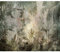 decomonkey Fototapete selbstklebend Dschungel 245x175 cm Selbstklebende Tapeten Wand Fototapeten Tapete Wandtapete klebend Klebefolie Grau Pflanzen Laub Blätter Beton
