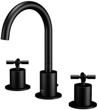 Steinberg Serie 250 Waschtischarmatur, schwenkbar, 3-Loch, mit Ablaufgarnitur, Ausladung 150mm, 2502000, Farbe: Schwarz