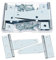 YIXISI 4 Piezas 75mm Bisagra Forma T, Granero Puerta Bisagras en T, Metal Tee Hinges con 24 Tornillos, para Puerta de Granero, Cobertizo, Jardín, Plata