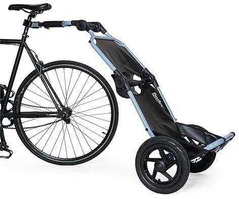 Burley Unisex – Erwachsene Travoy Fahrrad-Lasten-Anhänger, Cool Grey, Einheitsgröße
